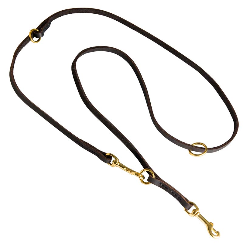 Multipurpose Leather Dog Leash