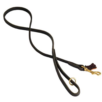 Leather Dog Leash Stitched with Smooth Surface for  Swiss Mountain Dog