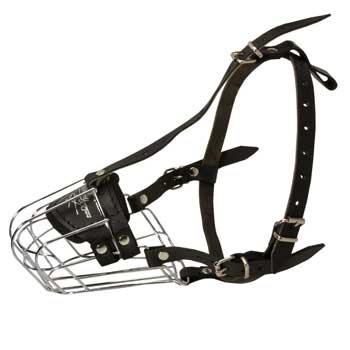 Wire Cage Muzzle for Training Swiss Mountain Dog Working Dogs